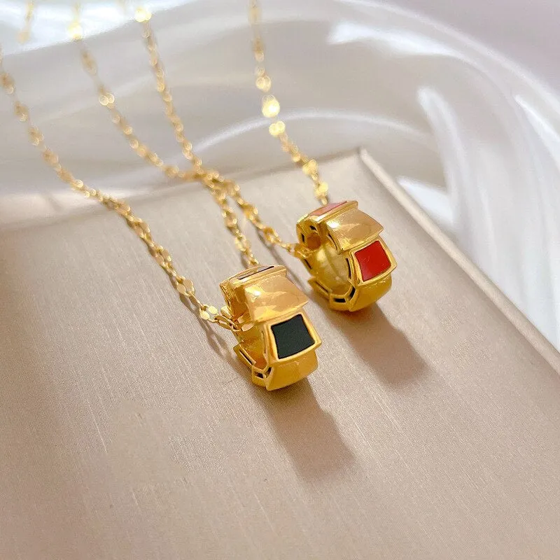 316L Stainless Steel Necklaces Geometric Luxury Elegance Round Pendants