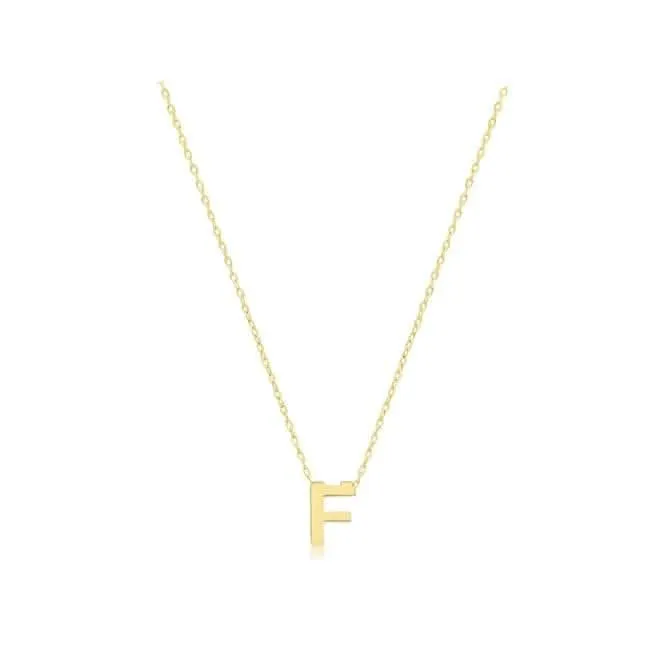 9ct Yellow Gold Initial Necklace NK435/F