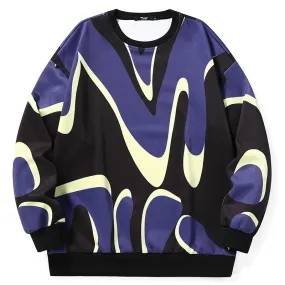 Abstract Geometric Print Unisex Sweatshirt