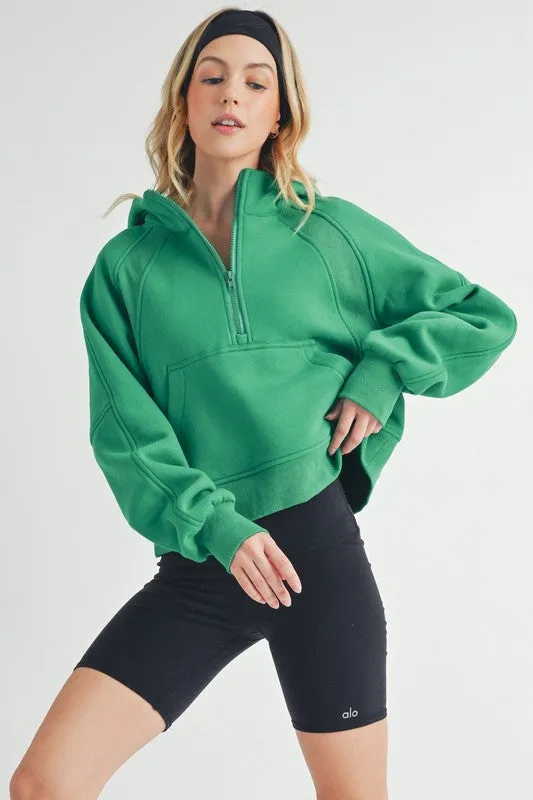 Aemi   Co Drea Half-Zip Hoodie