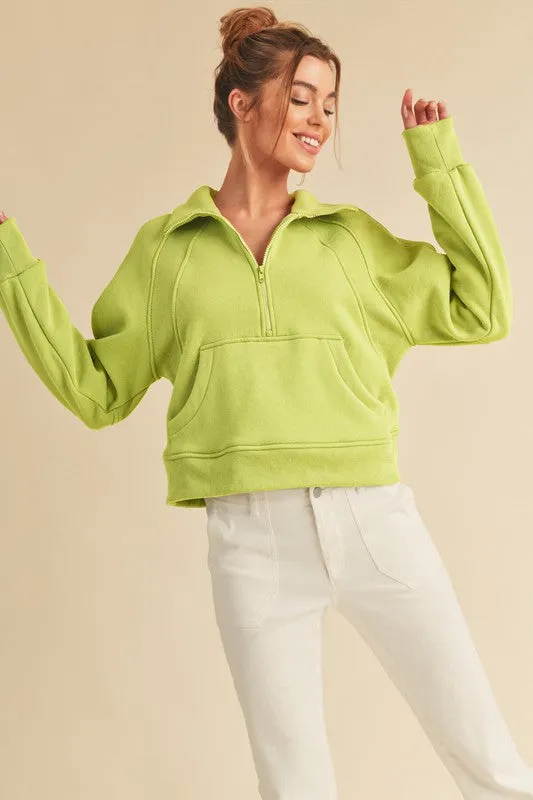 Aemi   Co Drea Half-Zip Hoodie