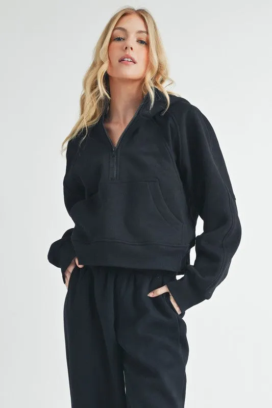 Aemi   Co Drea Half-Zip Hoodie