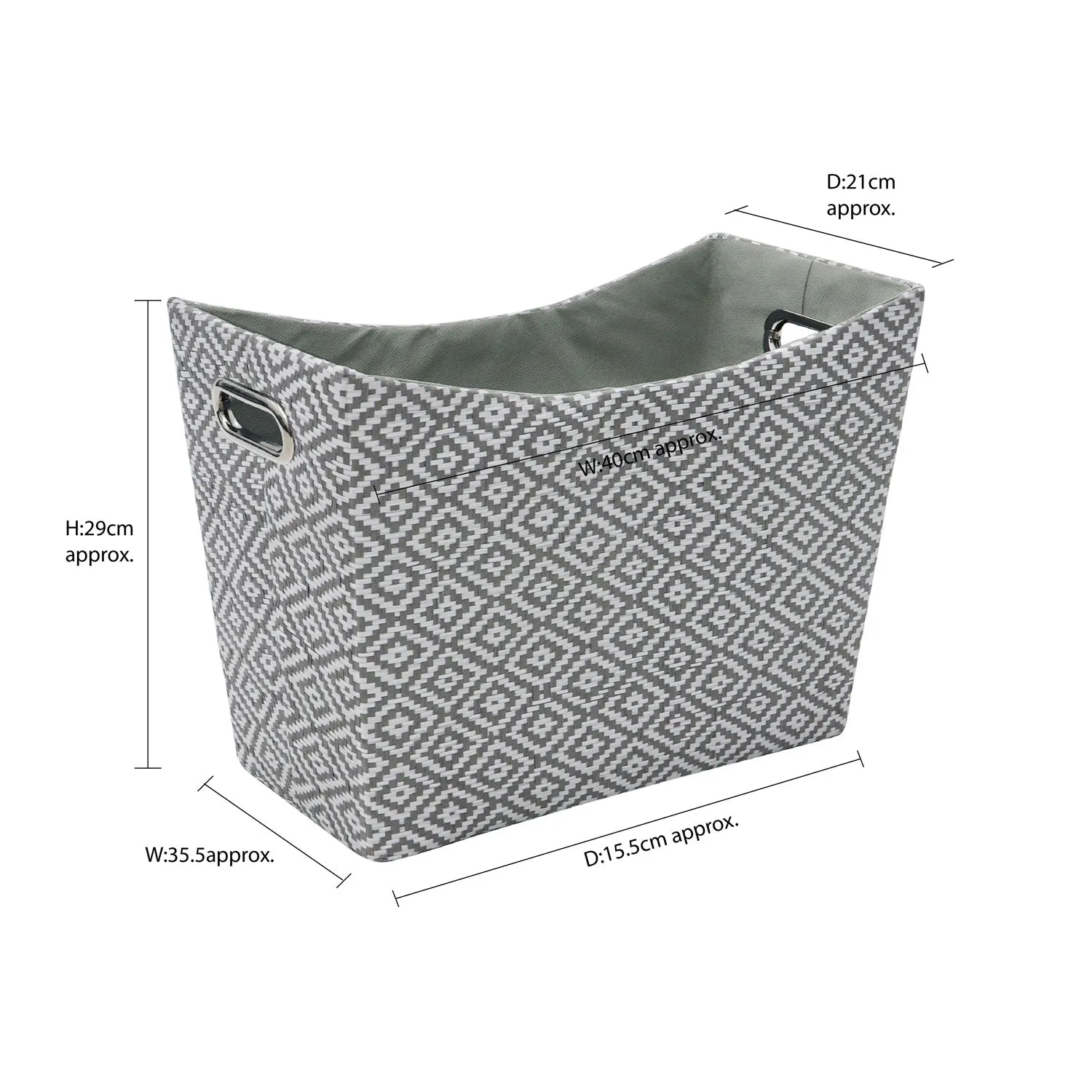 Argyle Paper Magazine Holder