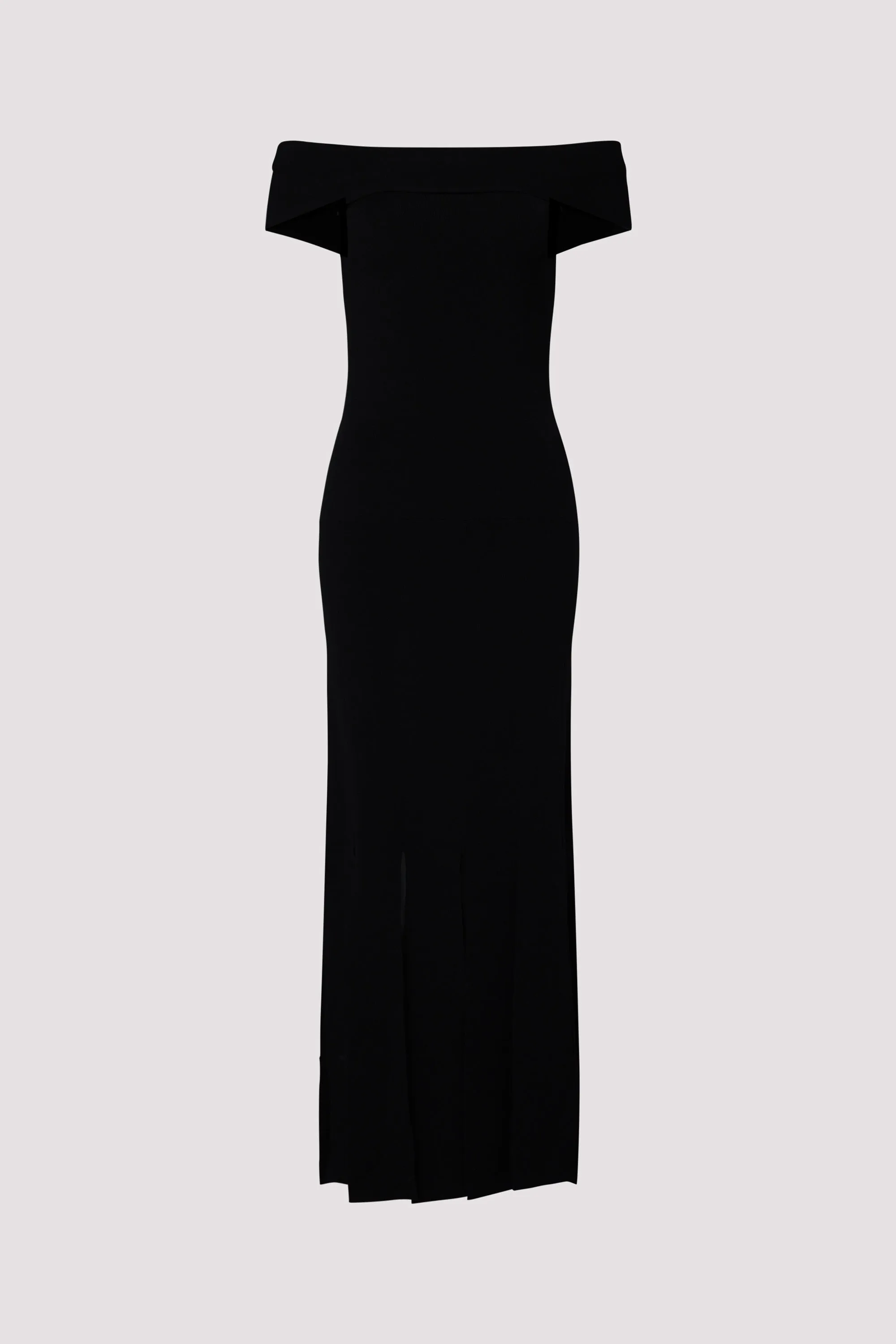 Black Madison Off-Shoulder Dress