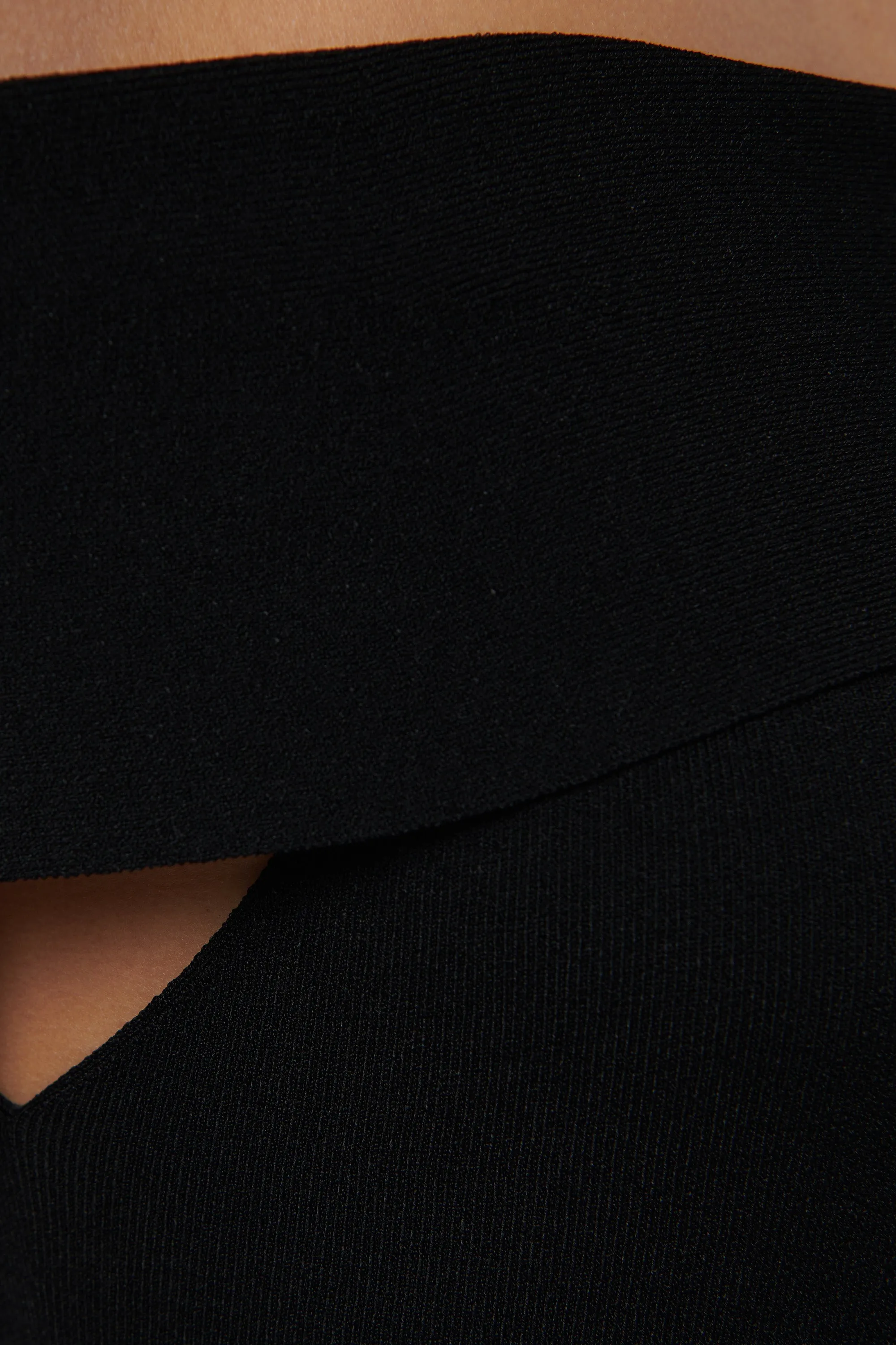 Black Madison Off-Shoulder Dress