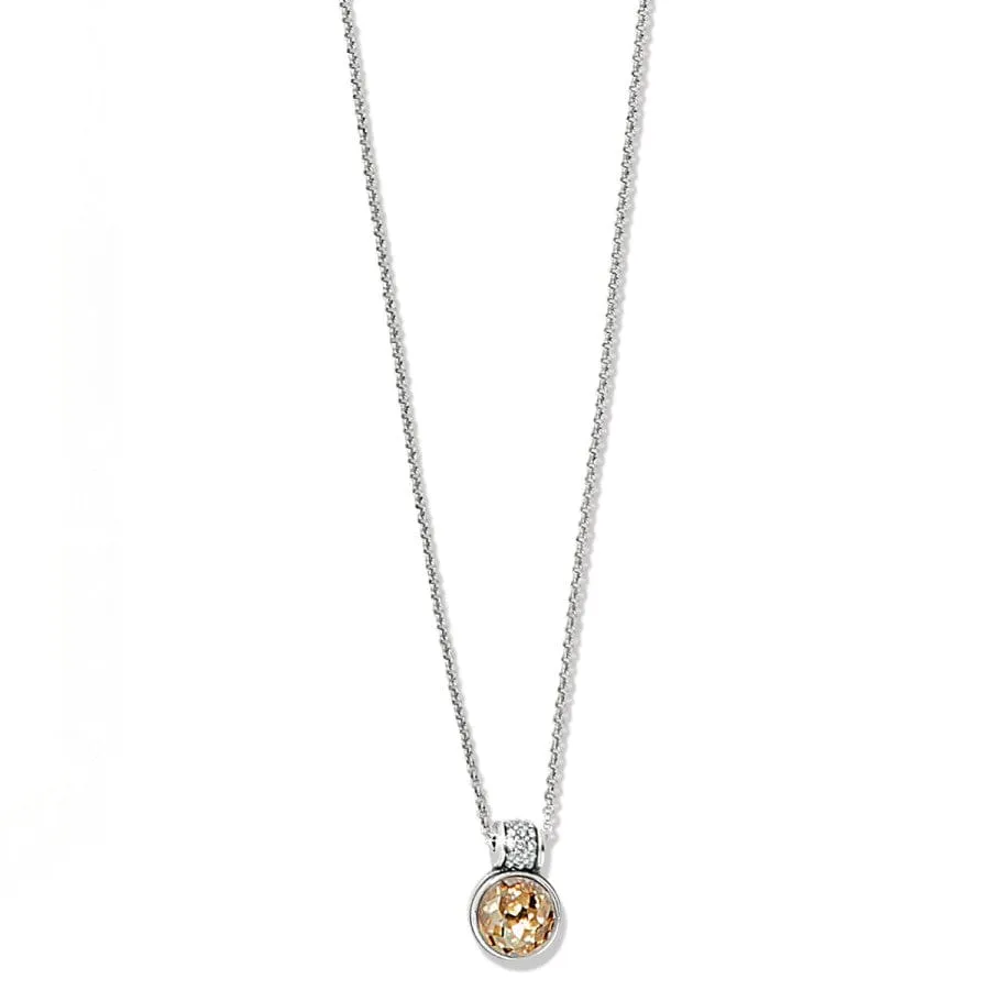 Brighton | Meridian Aurora Crystal Petite Pendant Necklace in Golden