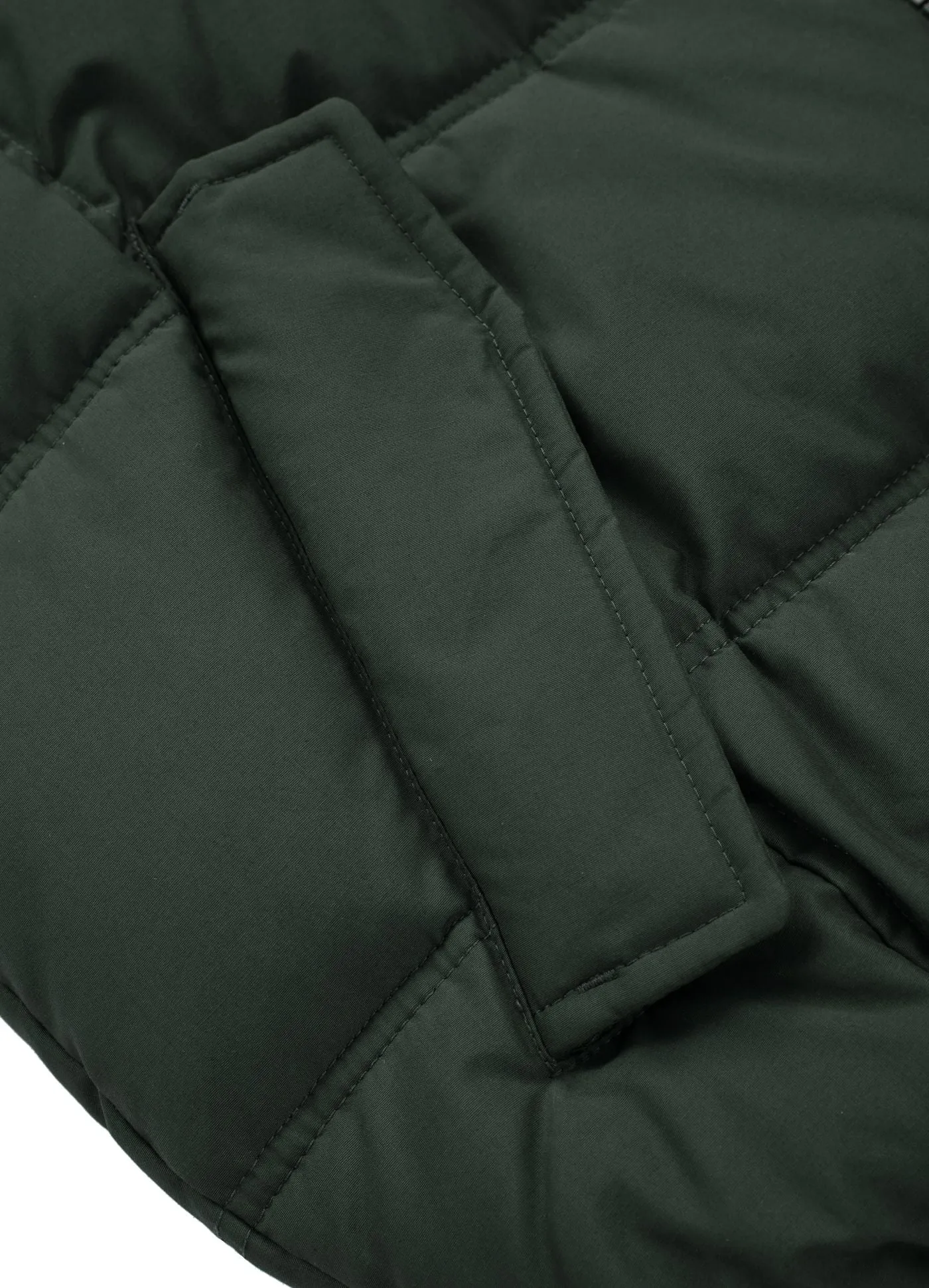 Burnt Hooded Jacket - Dark Olive