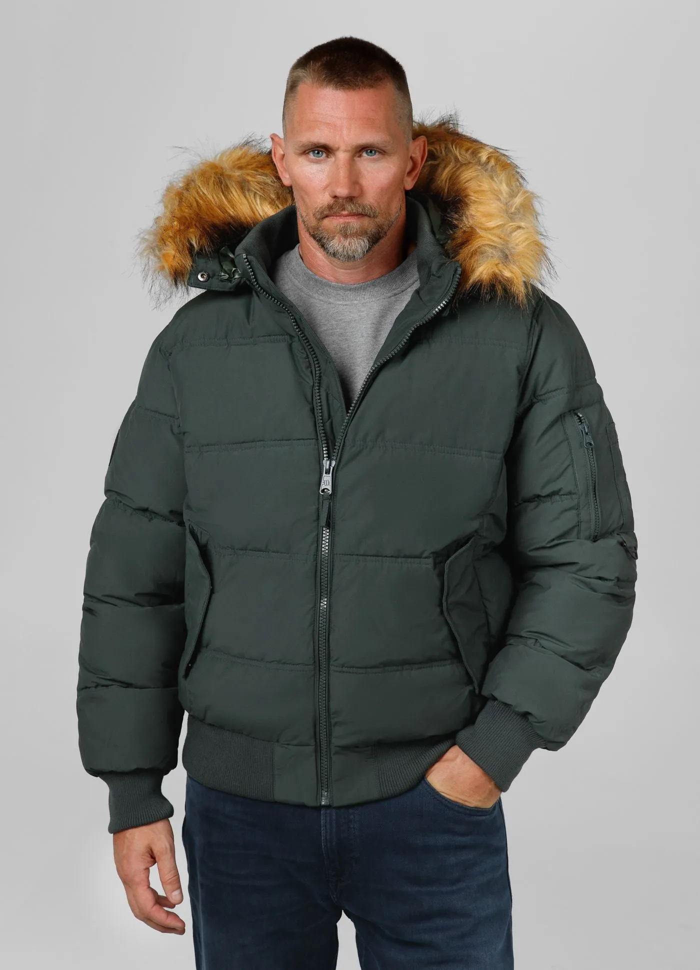 Burnt Hooded Jacket - Dark Olive