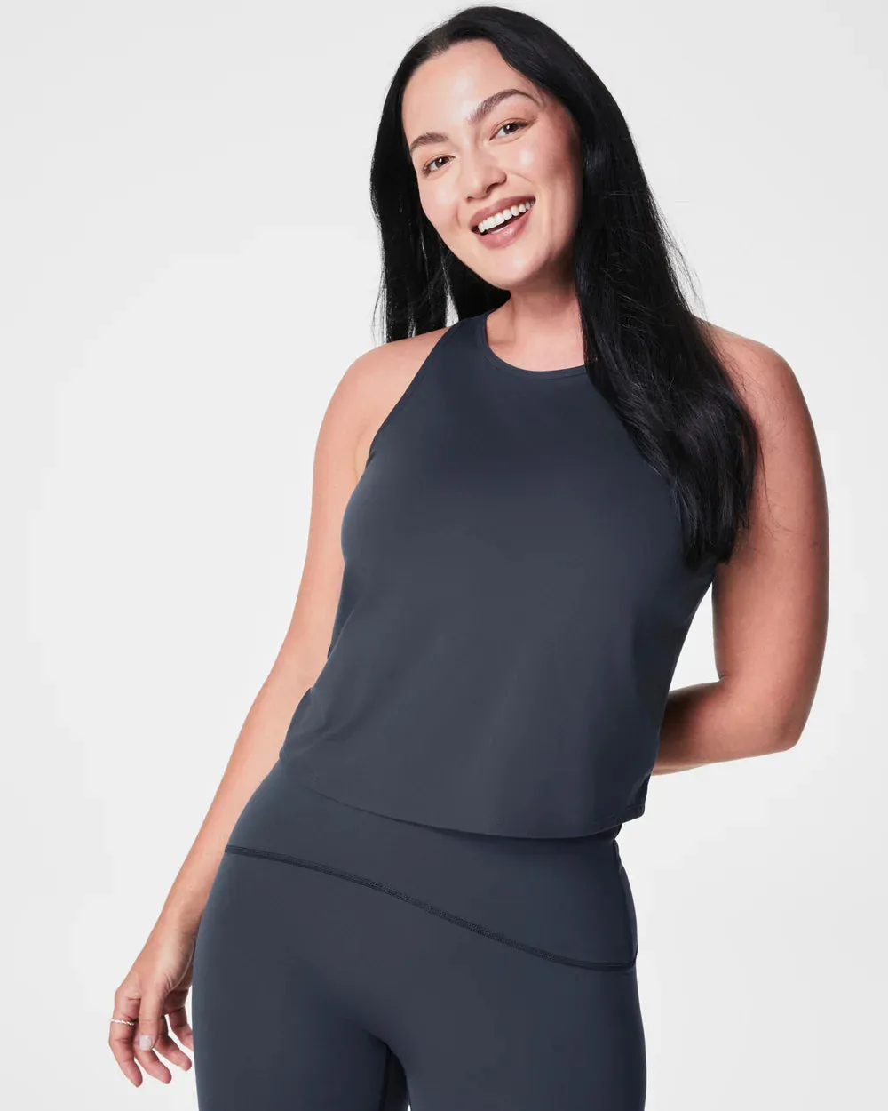 Butter Keyhole Tank Dark Storm - SPANX