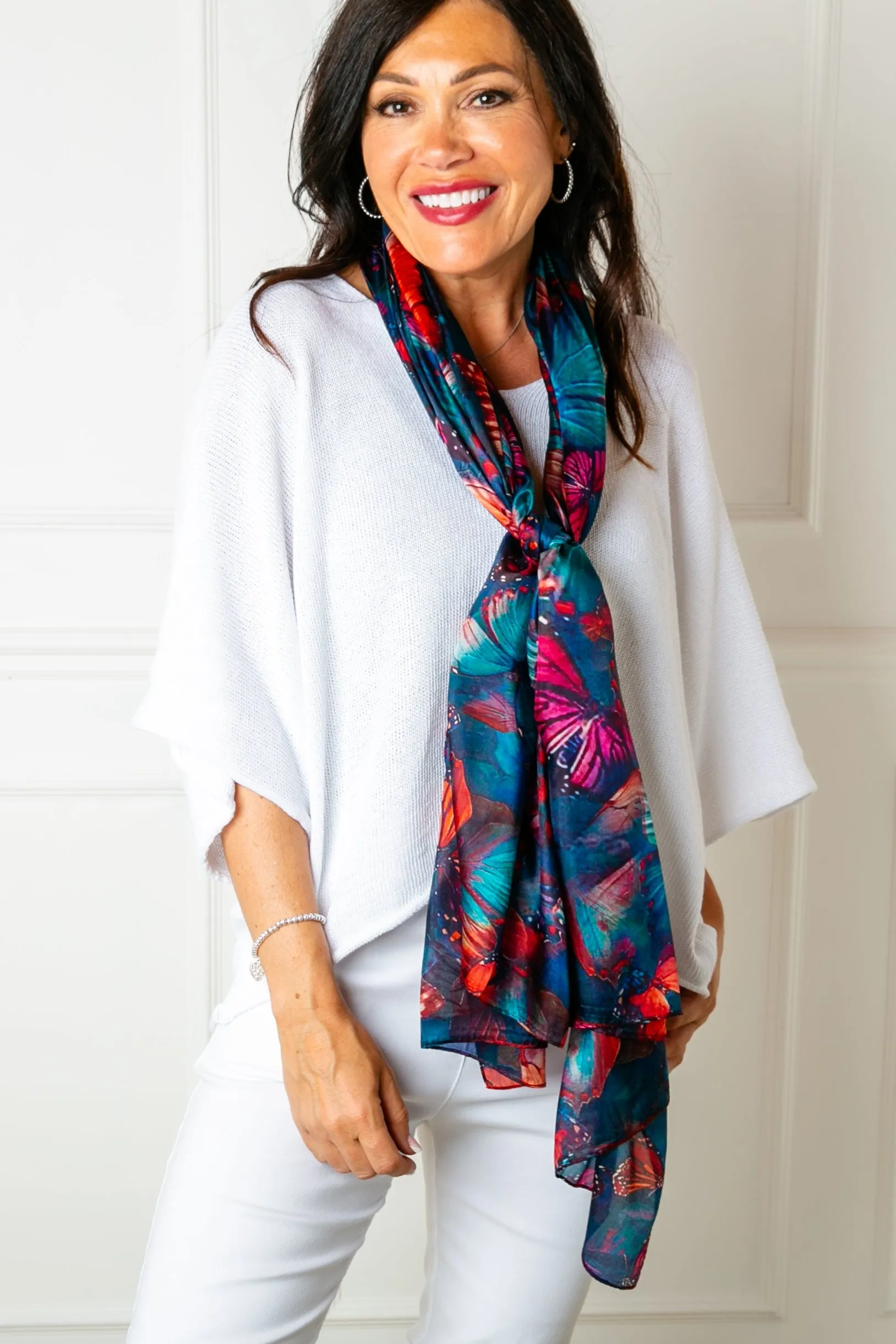 Butterfly Silk Scarf