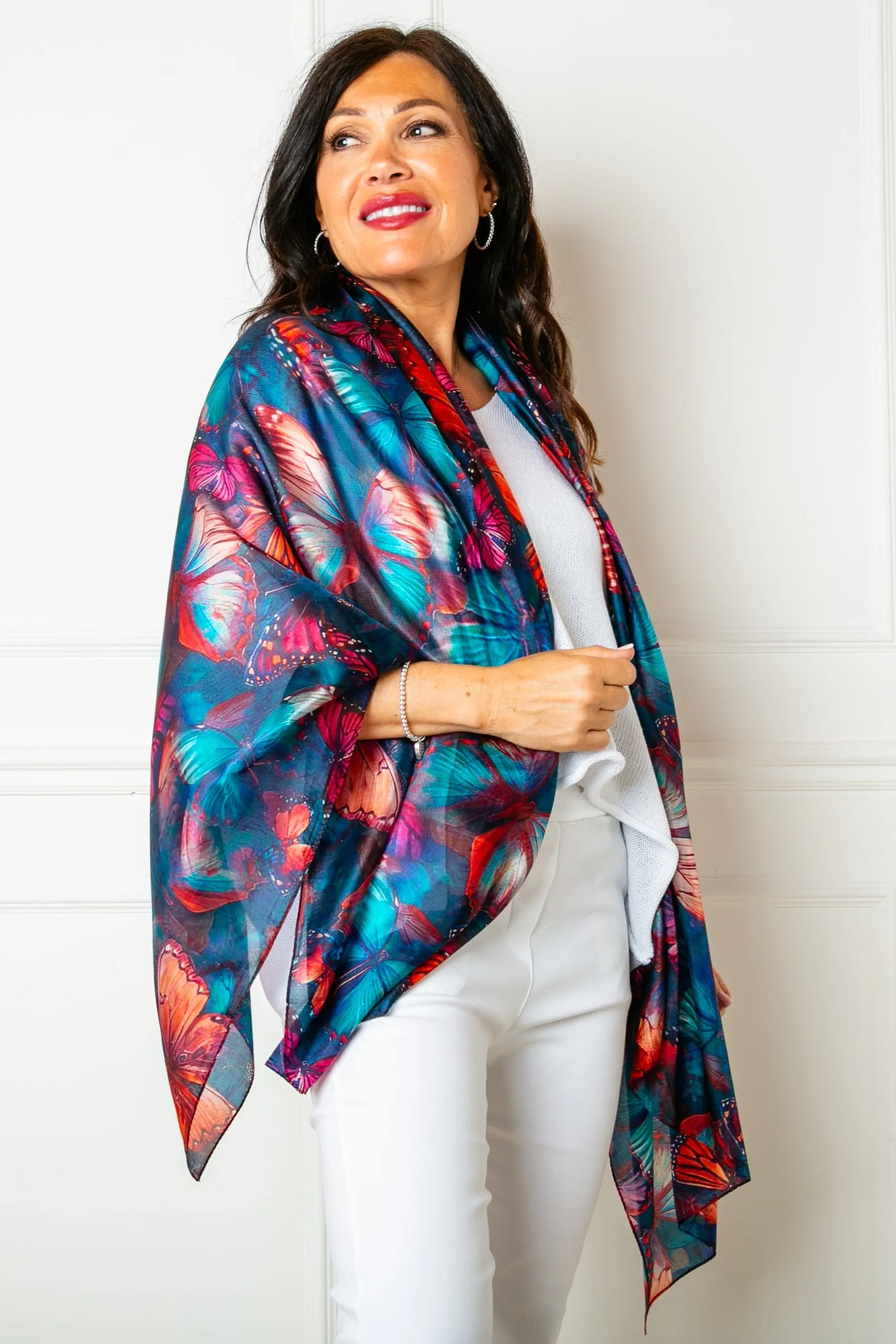 Butterfly Silk Scarf