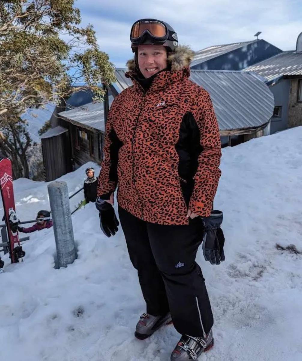 CLEARANCE - XTM Perisher Womens Plus Size Jacket Leopard sizes 18 -22