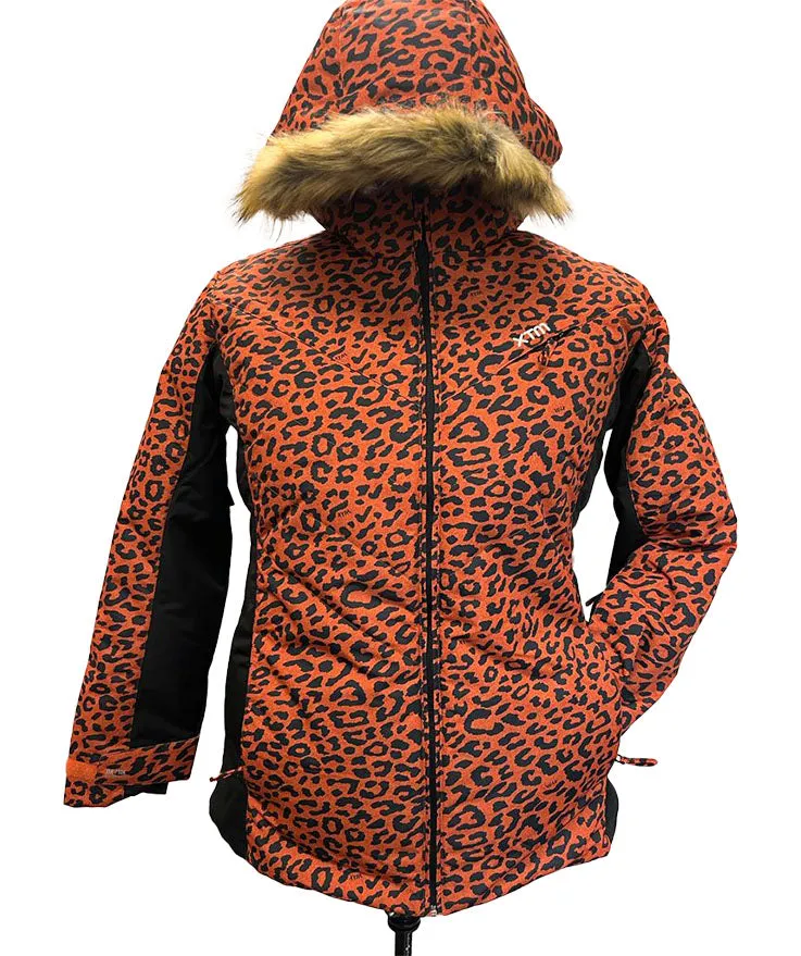 CLEARANCE - XTM Perisher Womens Plus Size Jacket Leopard sizes 18 -22