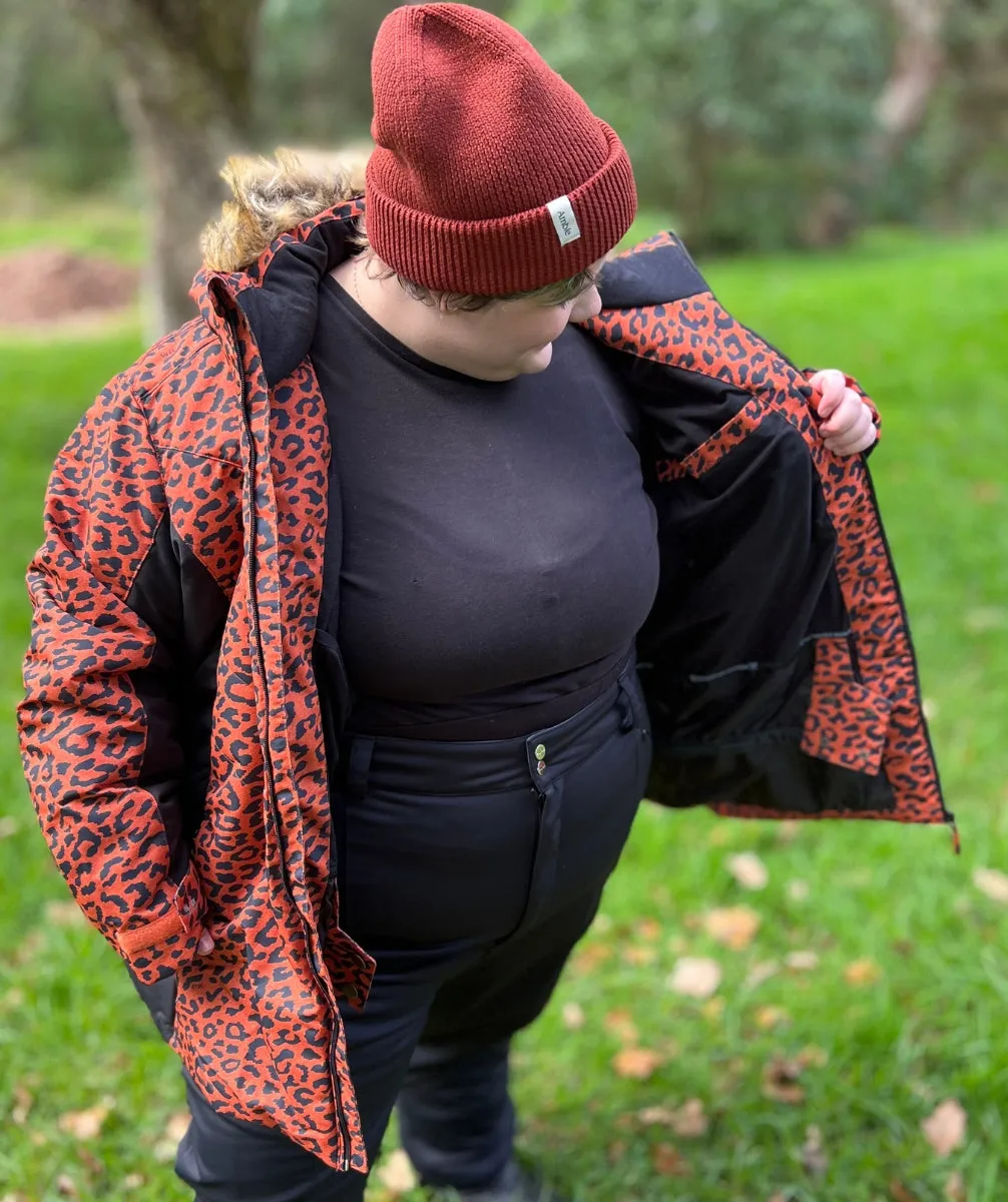 CLEARANCE - XTM Perisher Womens Plus Size Jacket Leopard sizes 18 -22