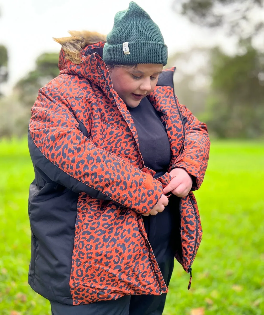 CLEARANCE - XTM Perisher Womens Plus Size Jacket Leopard sizes 18 -22