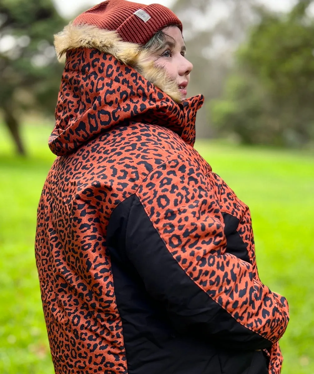 CLEARANCE - XTM Perisher Womens Plus Size Jacket Leopard sizes 18 -22