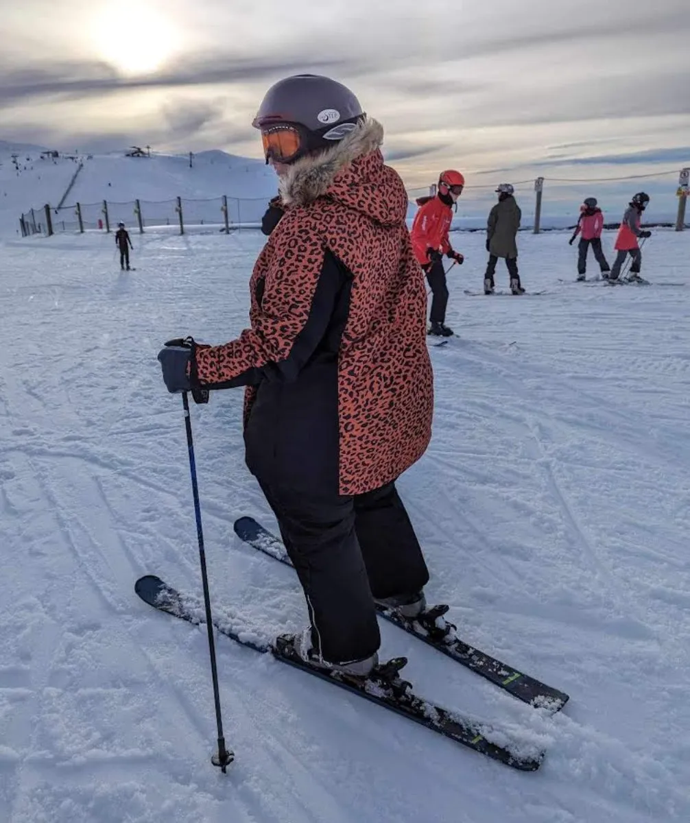 CLEARANCE - XTM Perisher Womens Plus Size Jacket Leopard sizes 18 -22