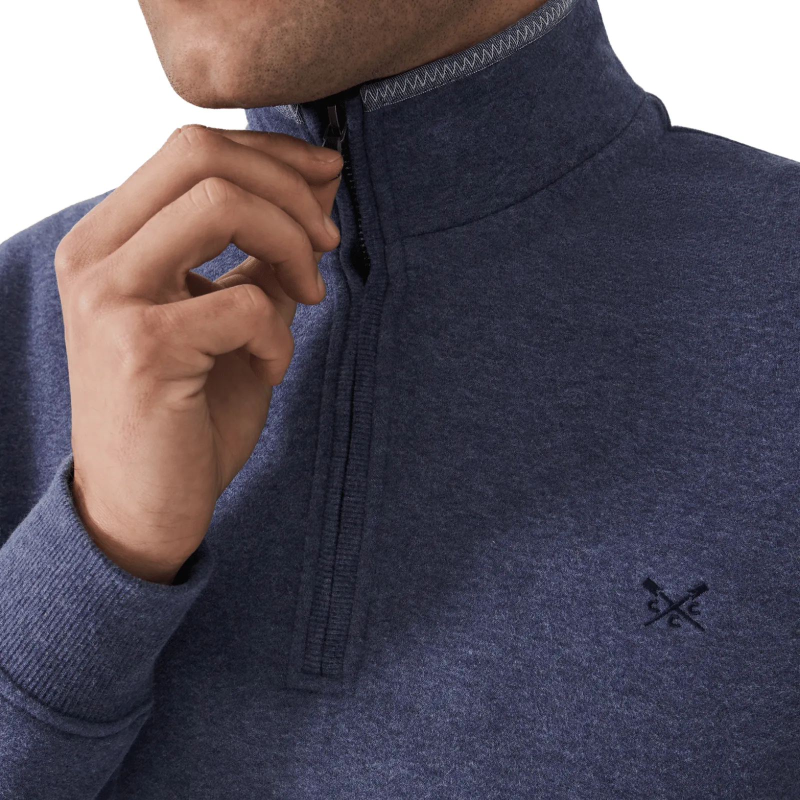 Crew Clothing Mens Classic Half Zip Sweatshirt