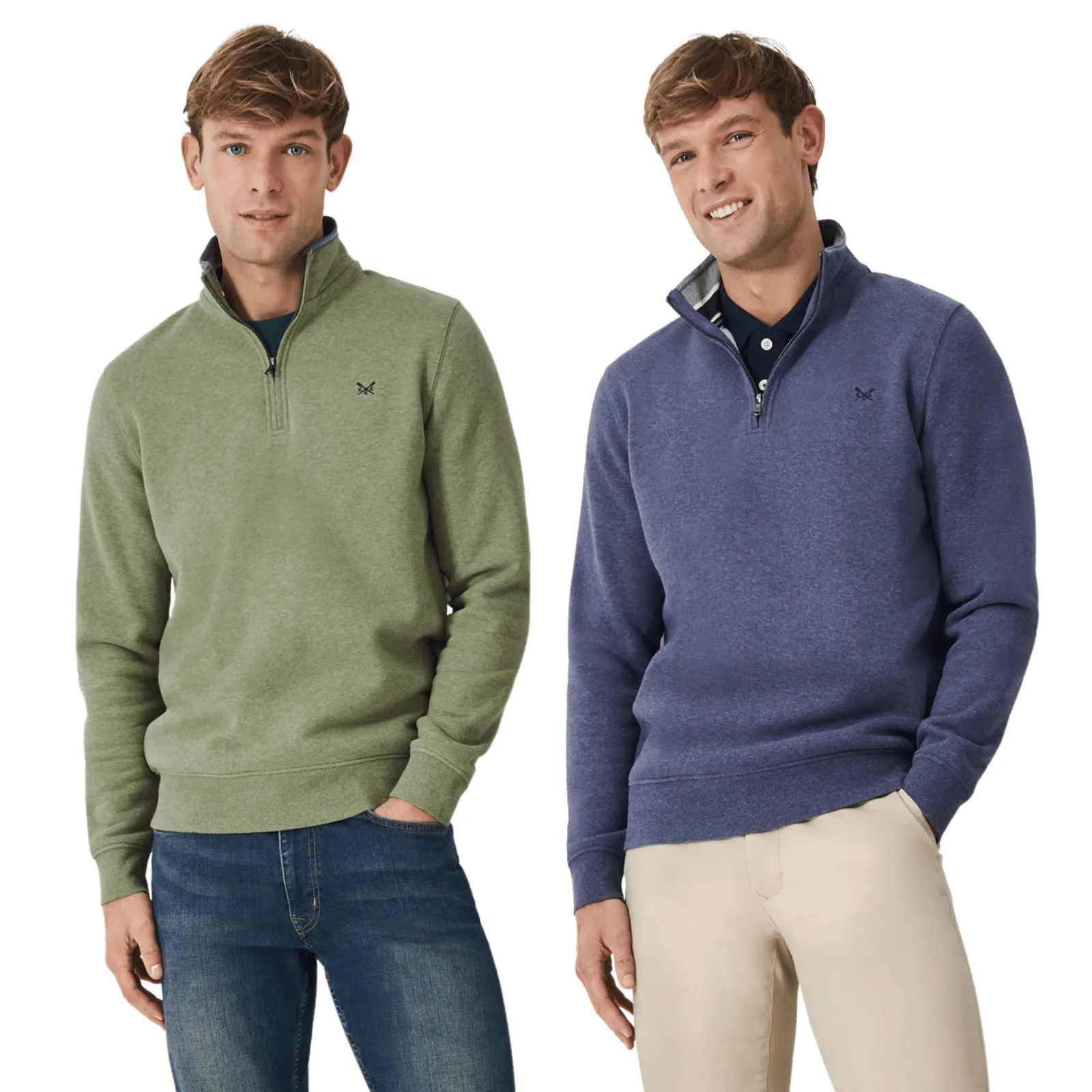 Crew Clothing Mens Classic Half Zip Sweatshirt