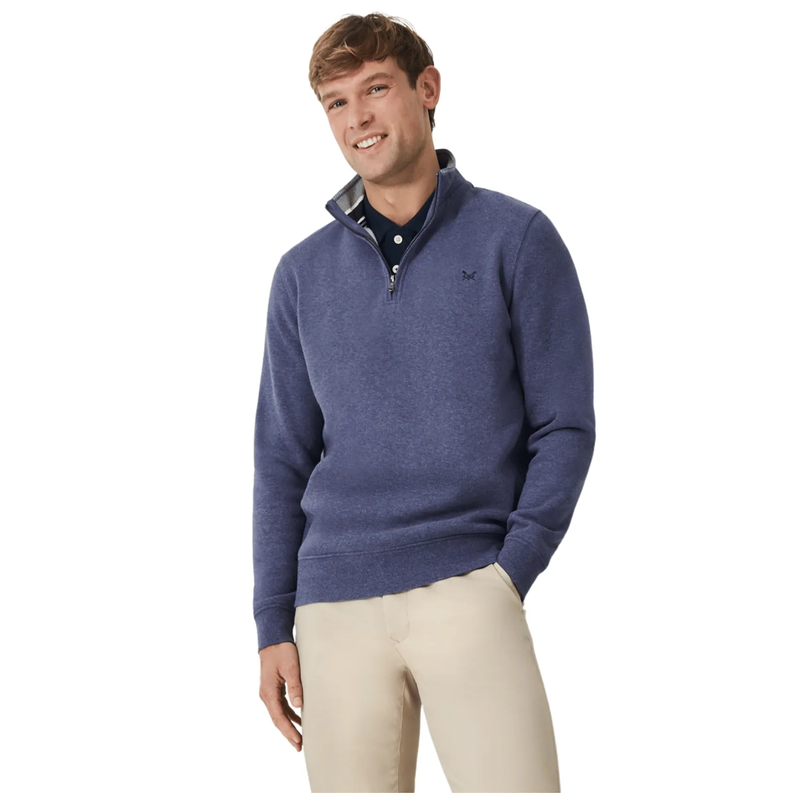 Crew Clothing Mens Classic Half Zip Sweatshirt