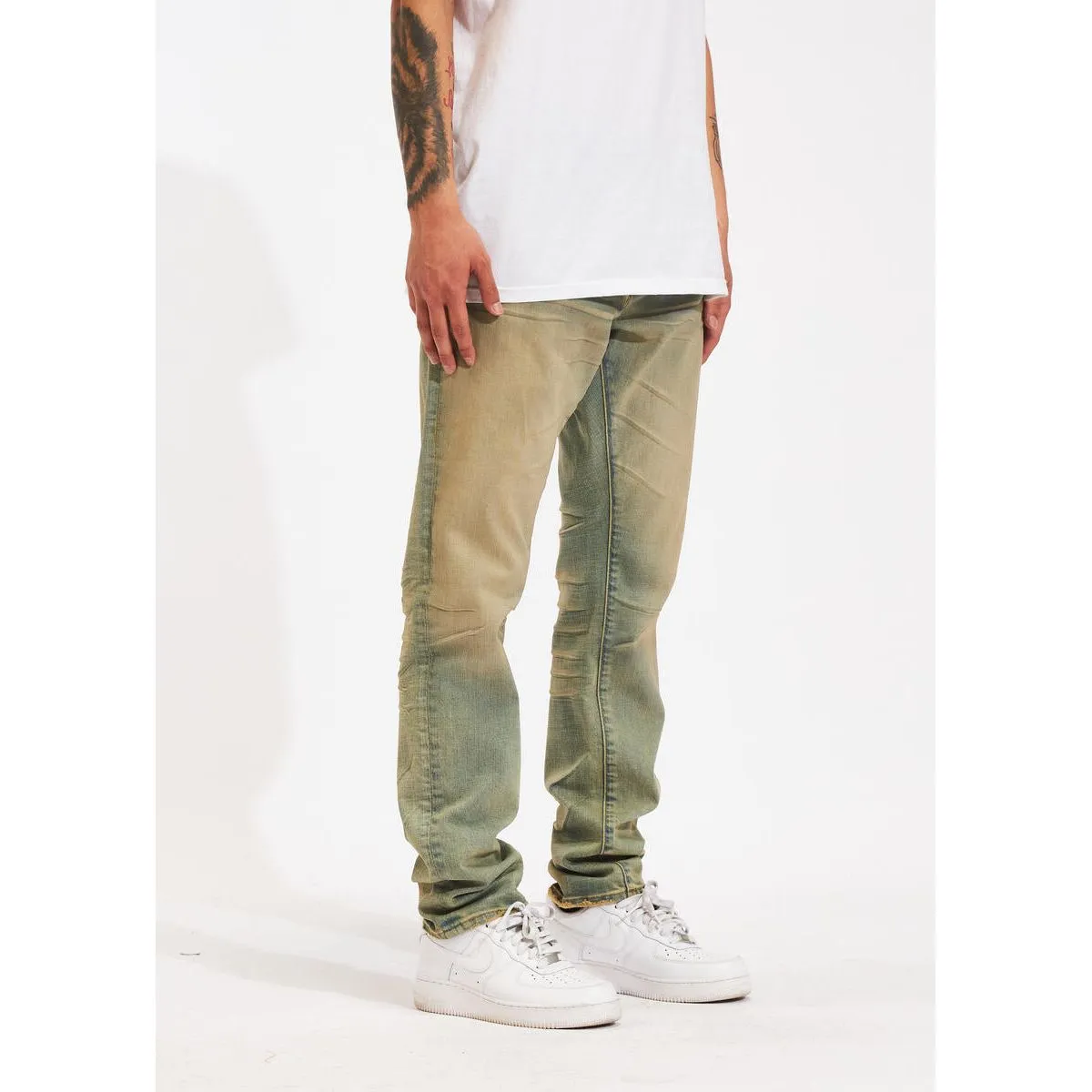 Crysp Denim Atlantic Sand Wash Denim Jeans (CRYSPHOL23-17)