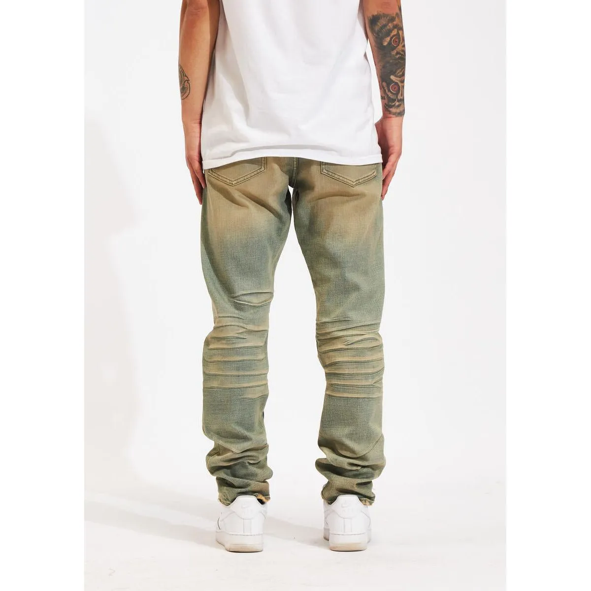 Crysp Denim Atlantic Sand Wash Denim Jeans (CRYSPHOL23-17)