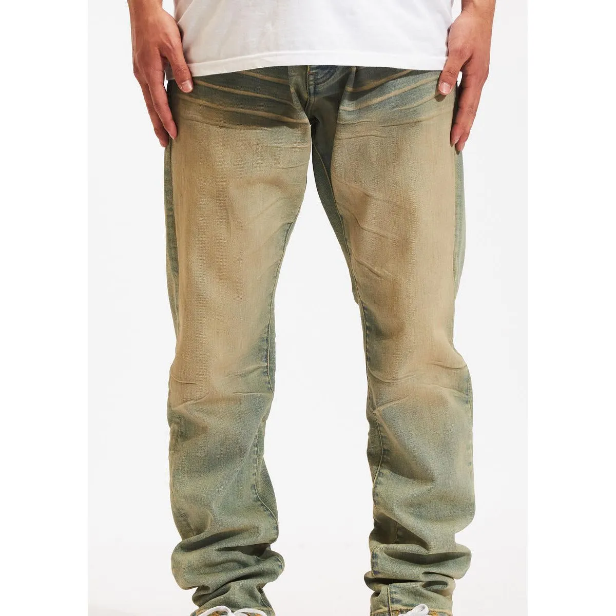 Crysp Denim Atlantic Sand Wash Denim Jeans (CRYSPHOL23-17)
