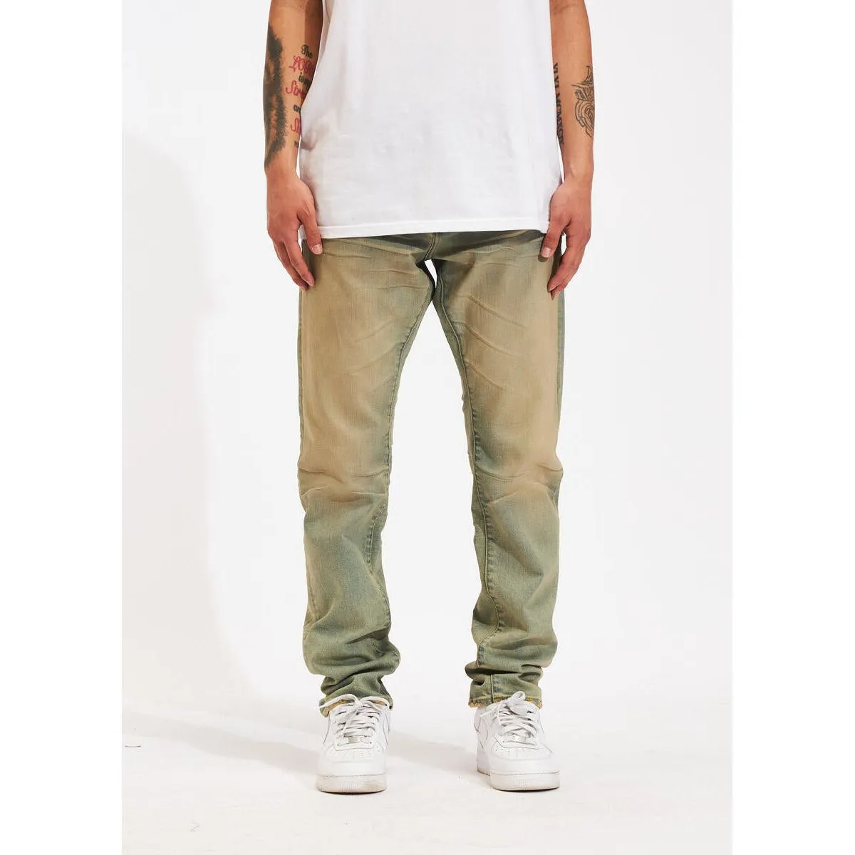 Crysp Denim Atlantic Sand Wash Denim Jeans (CRYSPHOL23-17)