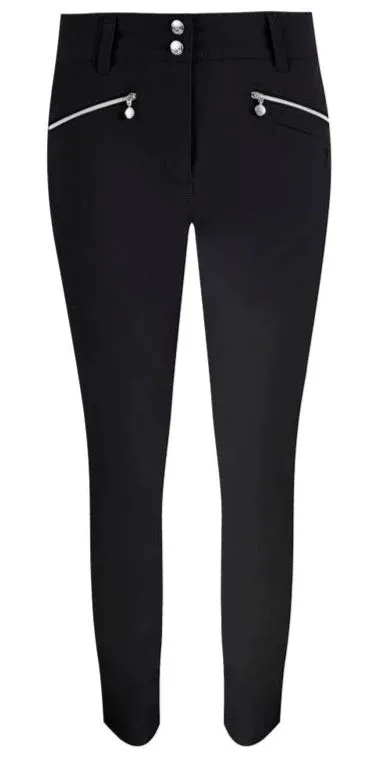 Daily Sports Glam Stretch Ankle Pants-Navy