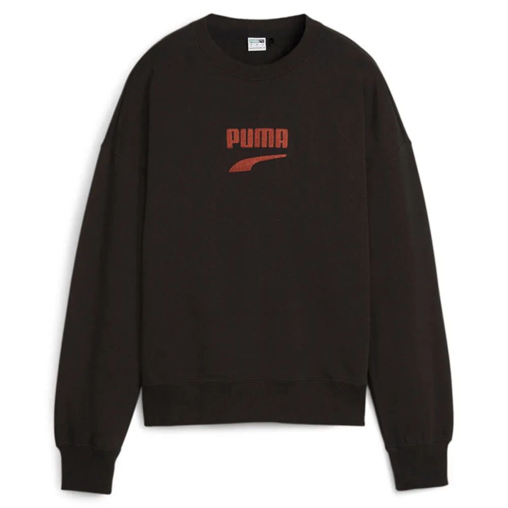 Downtown Oversized Crew Neck Long Sleeve Sweatshirt