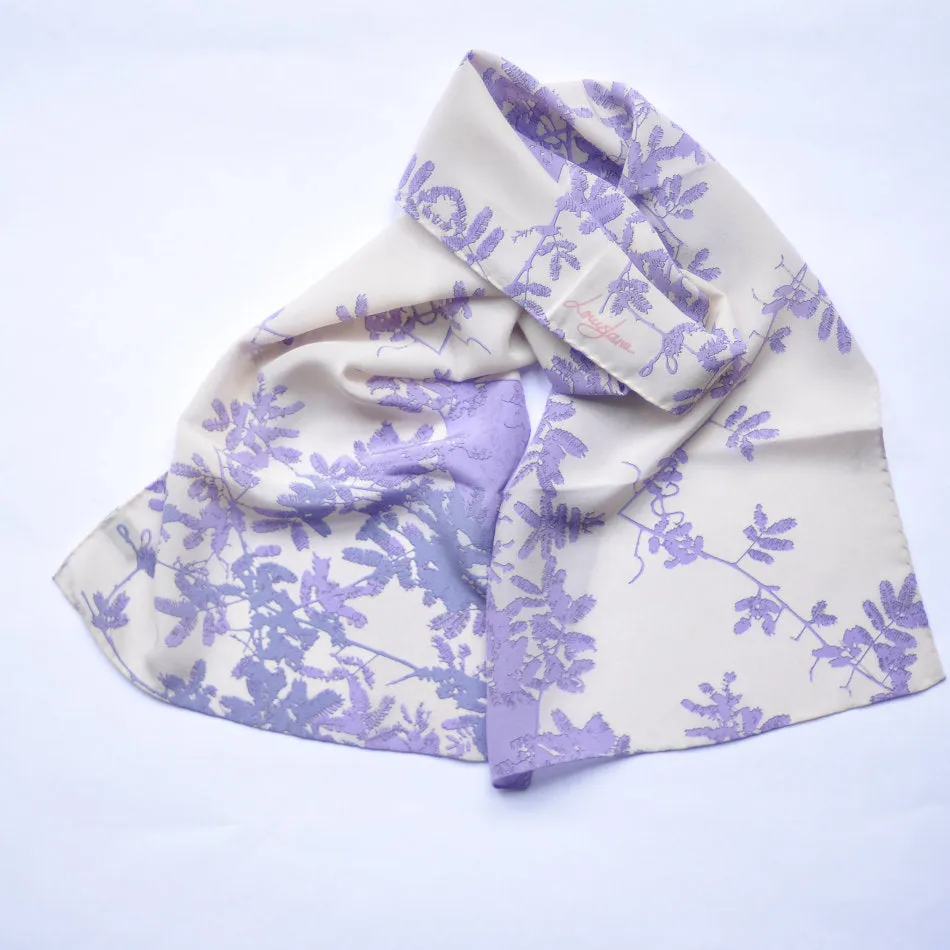 Fern Sprays - Petite Extra Long Silk Scarf