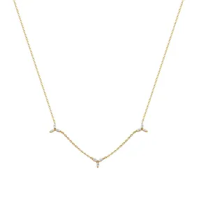 Floral Trillium Station Necklace