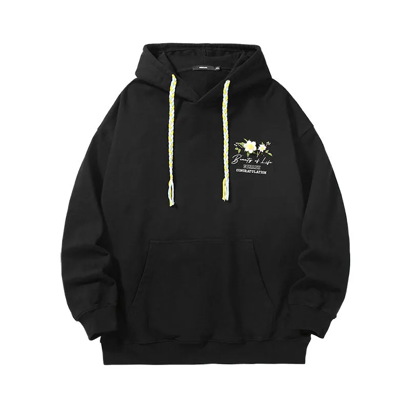 【GENANX2024NEW】Far infrared self-heating constant temperature antibacterial anti-static graffiti heavy fleece hoodie