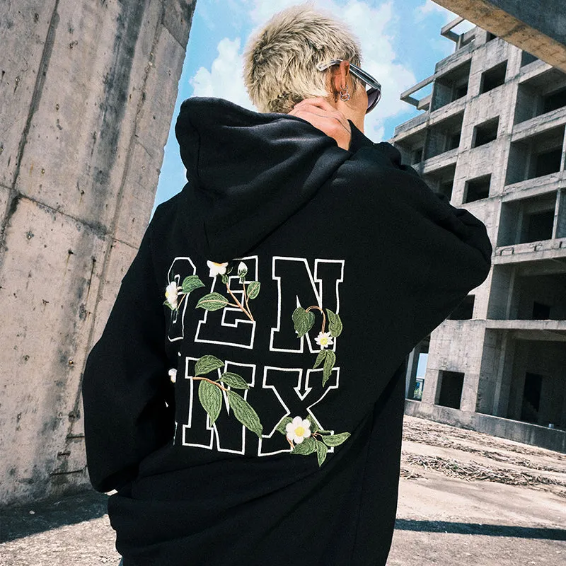 【GENANX2024NEW】Far infrared self-heating constant temperature antibacterial anti-static graffiti heavy fleece hoodie