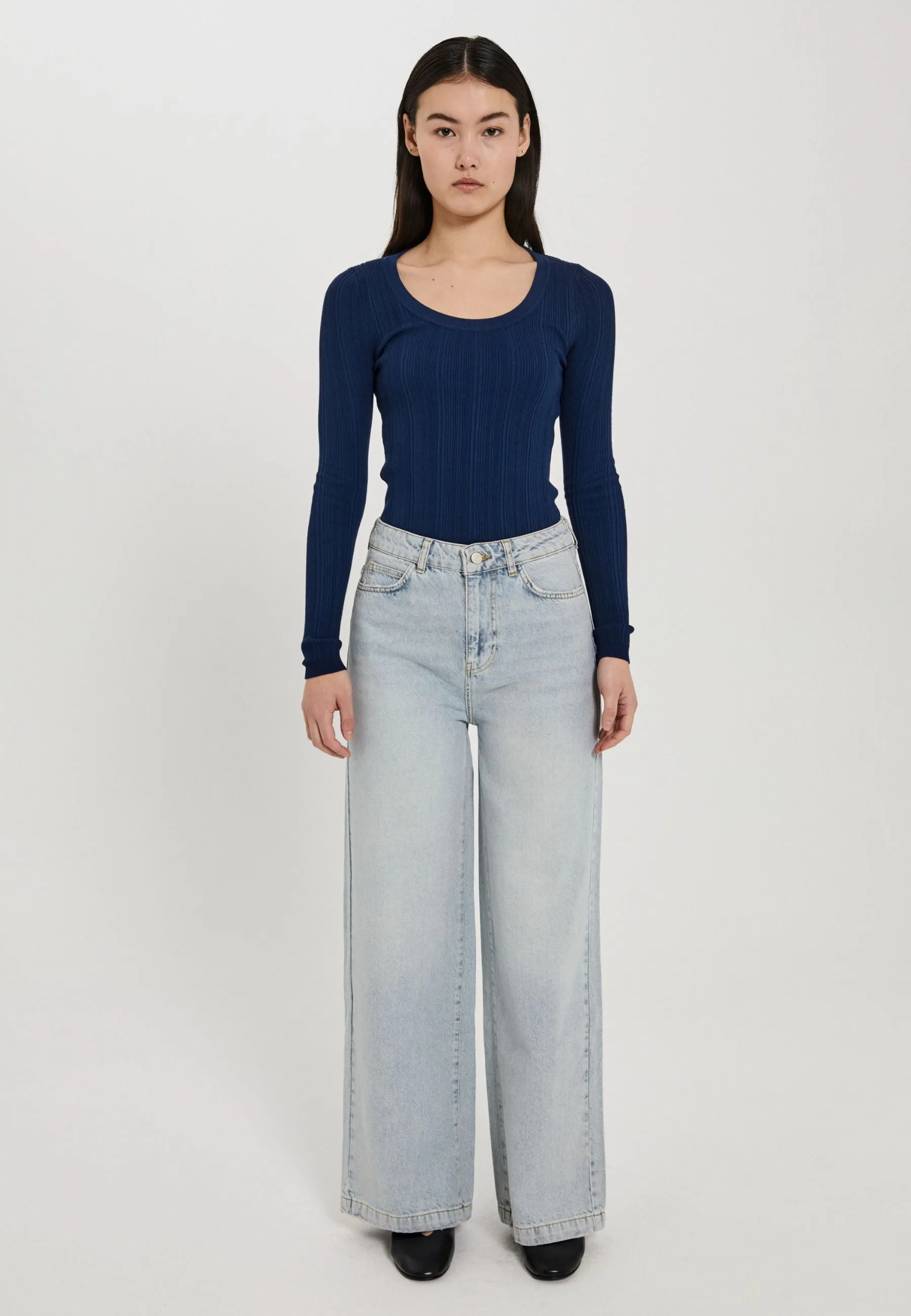 Kenzie wide jeans - Vintage blue wash