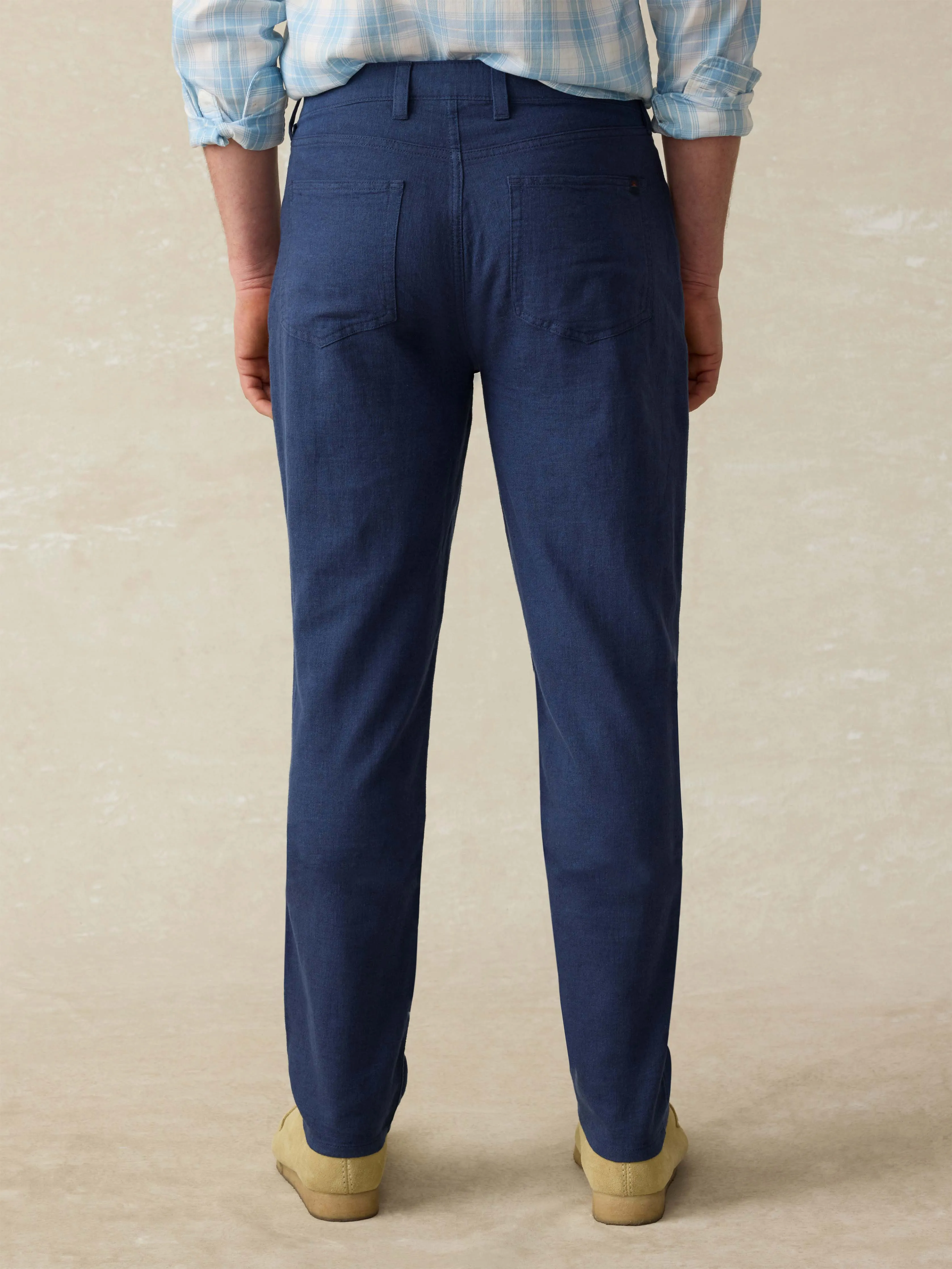 Movement™ Linen 5-Pocket Pant - Deep Sea Navy