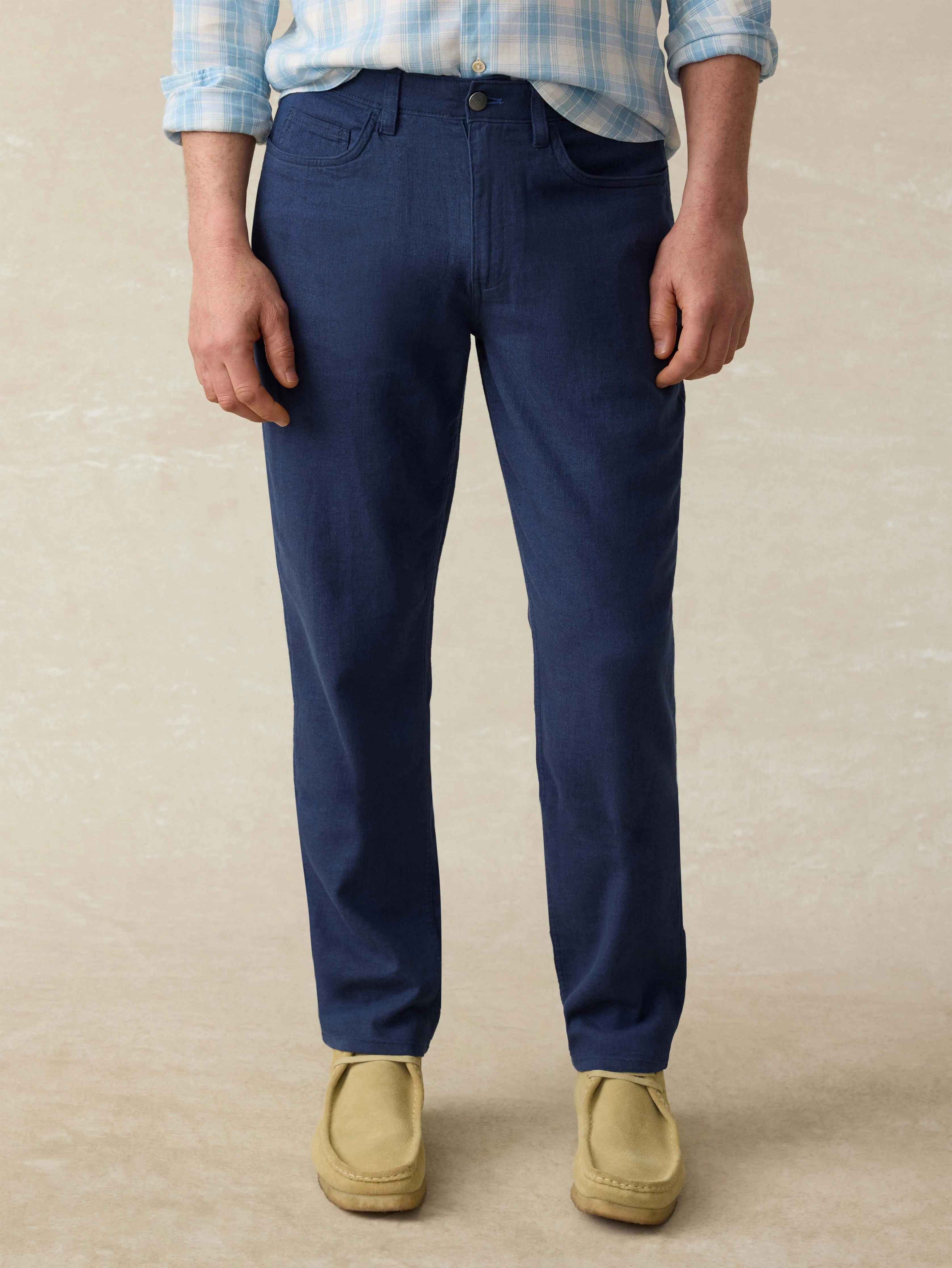 Movement™ Linen 5-Pocket Pant - Deep Sea Navy