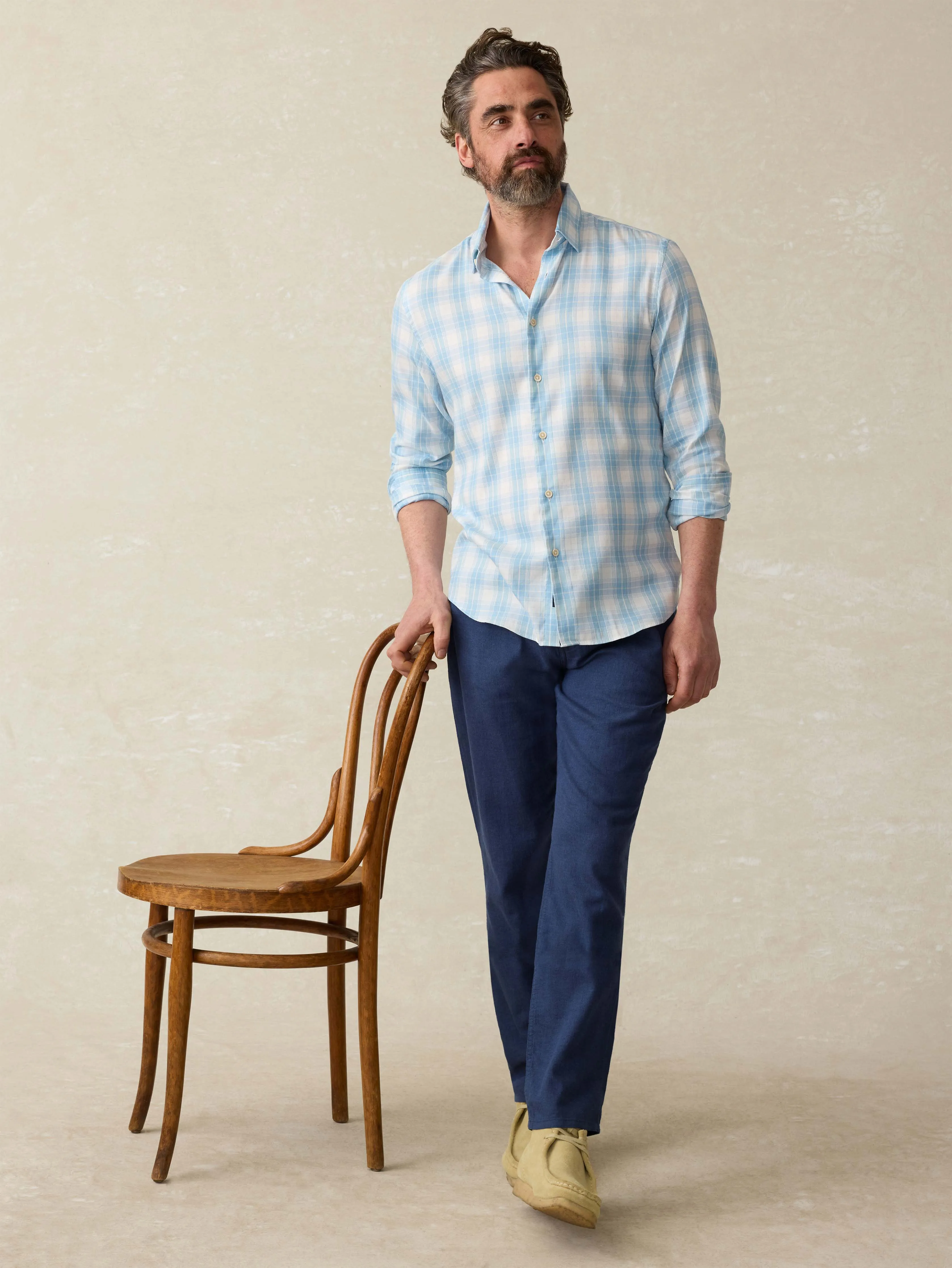 Movement™ Linen 5-Pocket Pant - Deep Sea Navy