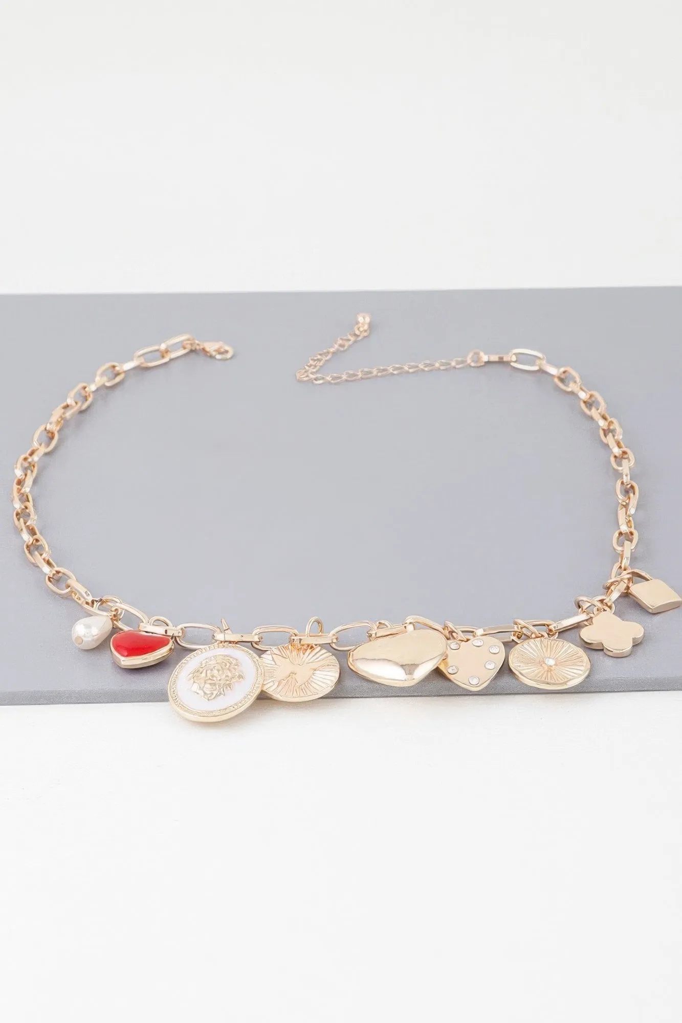 Multiple Dainty Charm Necklace