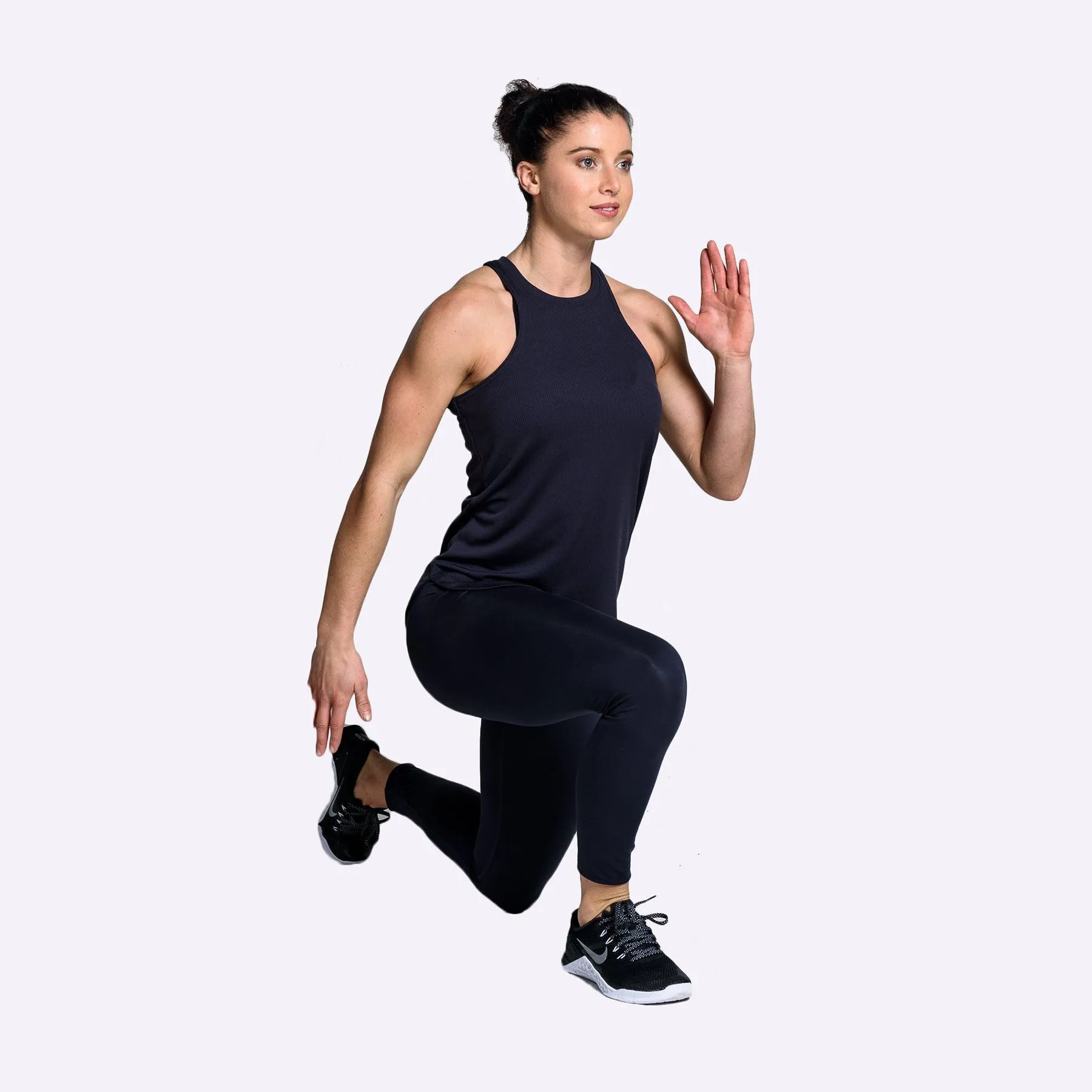 Nike - Dri-FIT Women's Yoga Training Tank - Oil Grey/Black