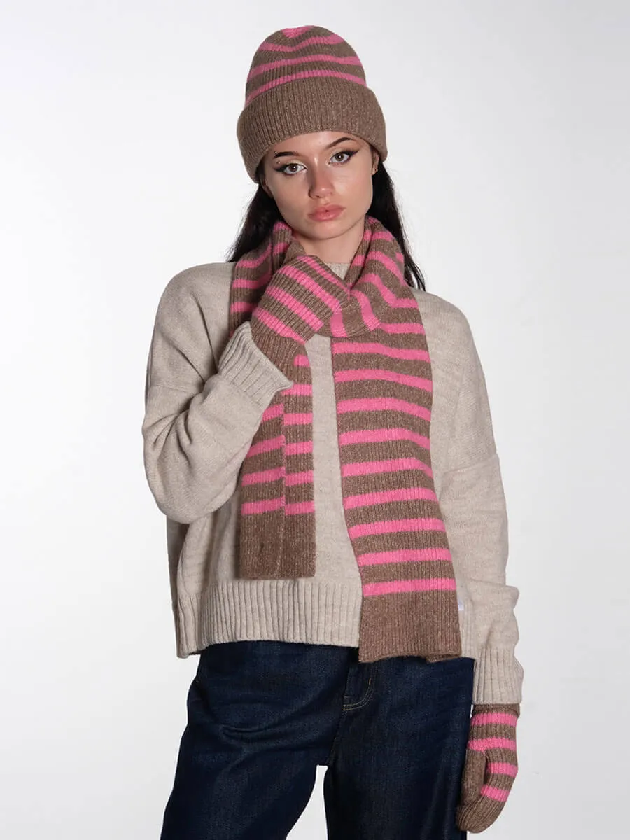 Nudaria Knitted Scarf - Sesame