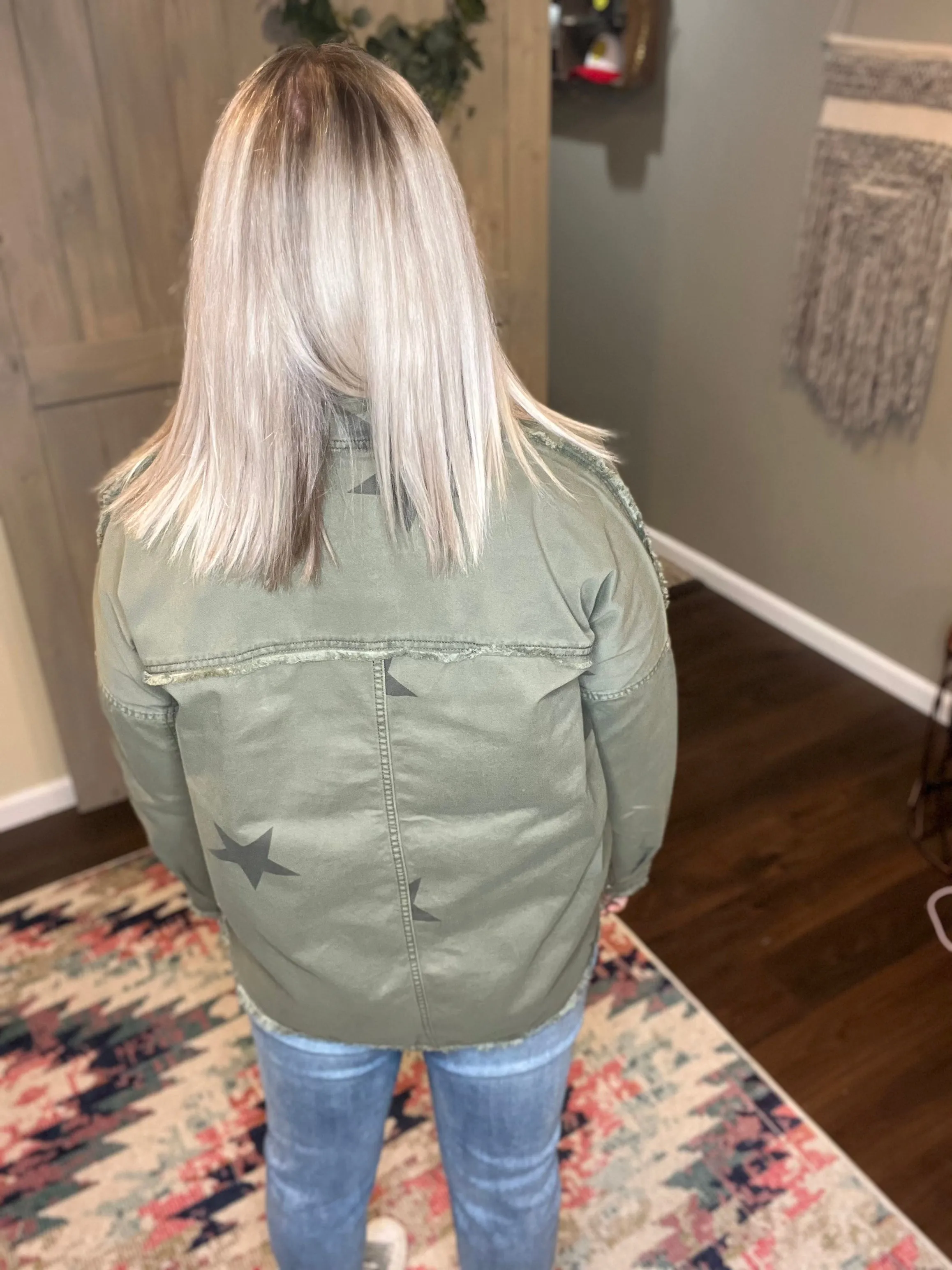 Olive Stars Jacket