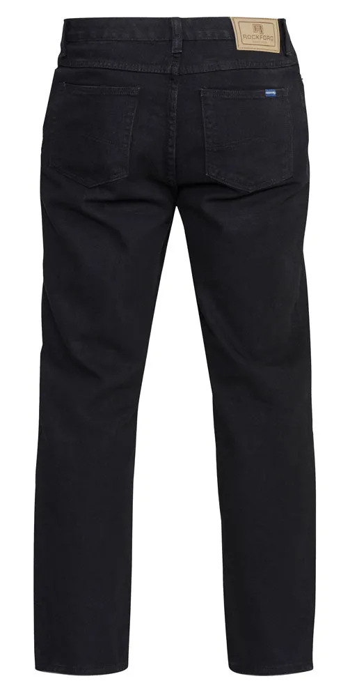 Rockford Comfort Fit Jeans (Black 620) Waist 62 - 70"