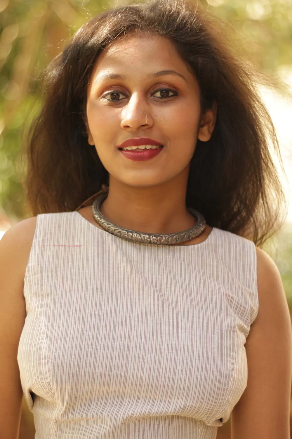 Sharwarish | Silver Hasli Necklace
