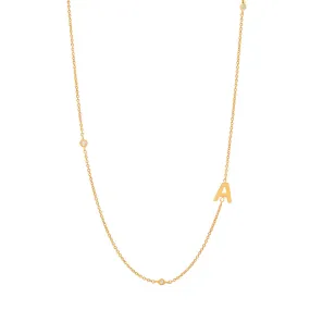 Sideways Initial Necklace