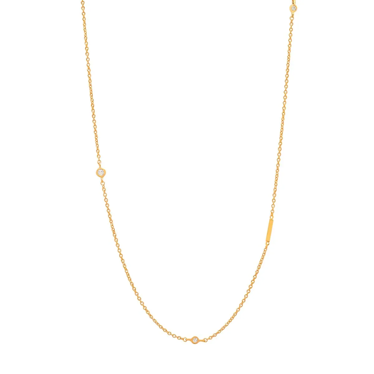 Sideways Initial Necklace