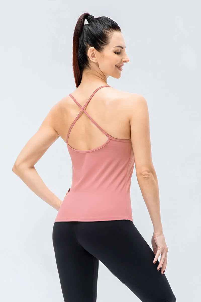 Spaghetti Strap Camisole Built-in Bra