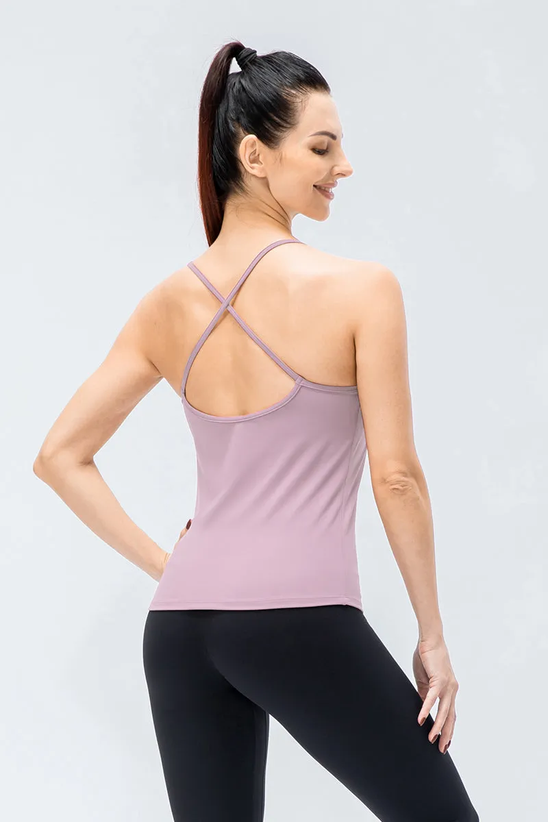 Spaghetti Strap Camisole Built-in Bra