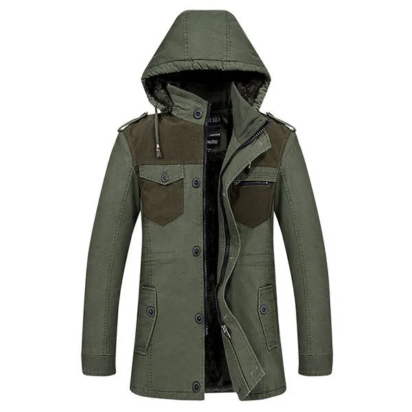 Thick Fleece Hooded Jacket