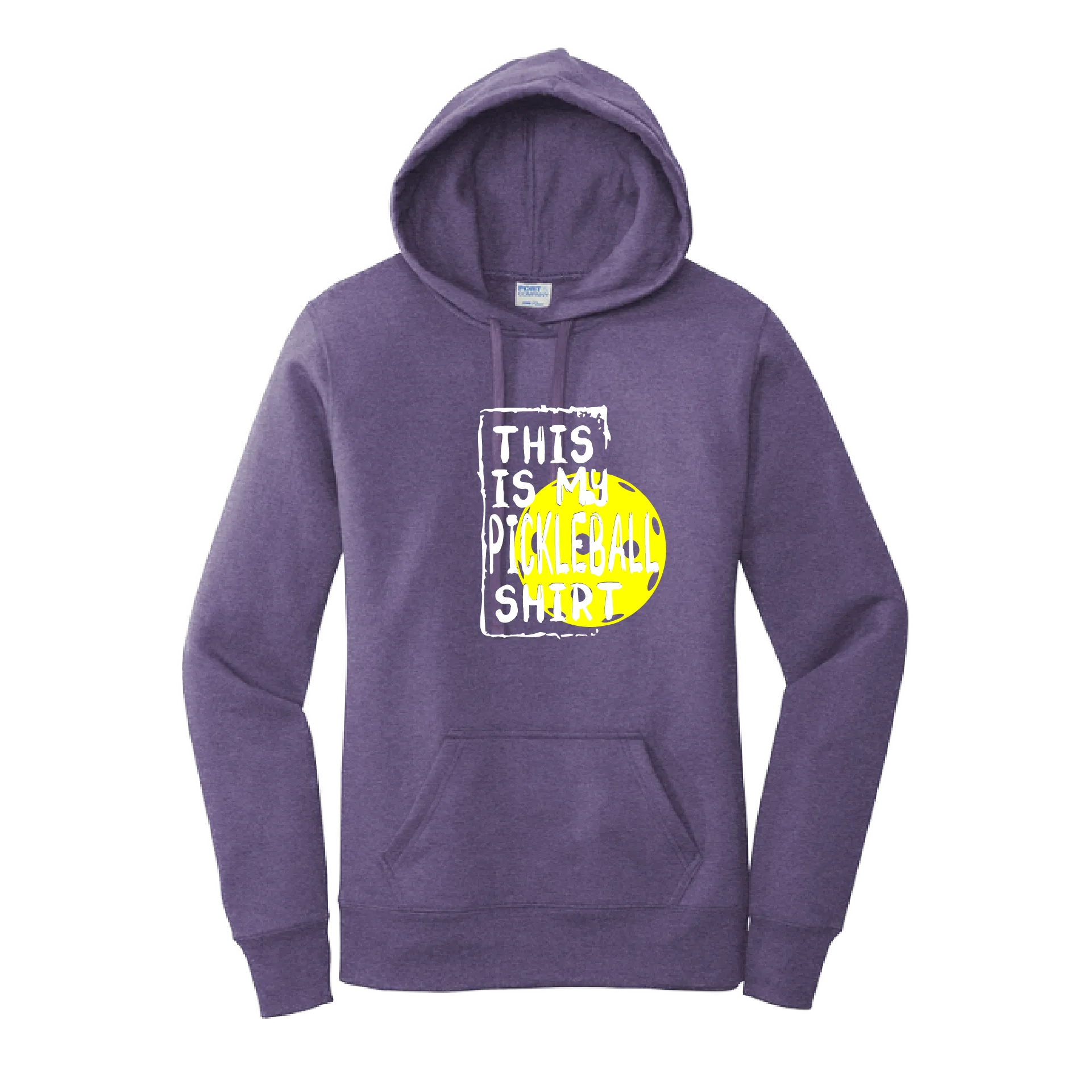 This Is My Pickleball Shirt | Women’s Fitted Hoodie Pickleball Sweatshirts | 50% Cotton 50% Poly Fleece